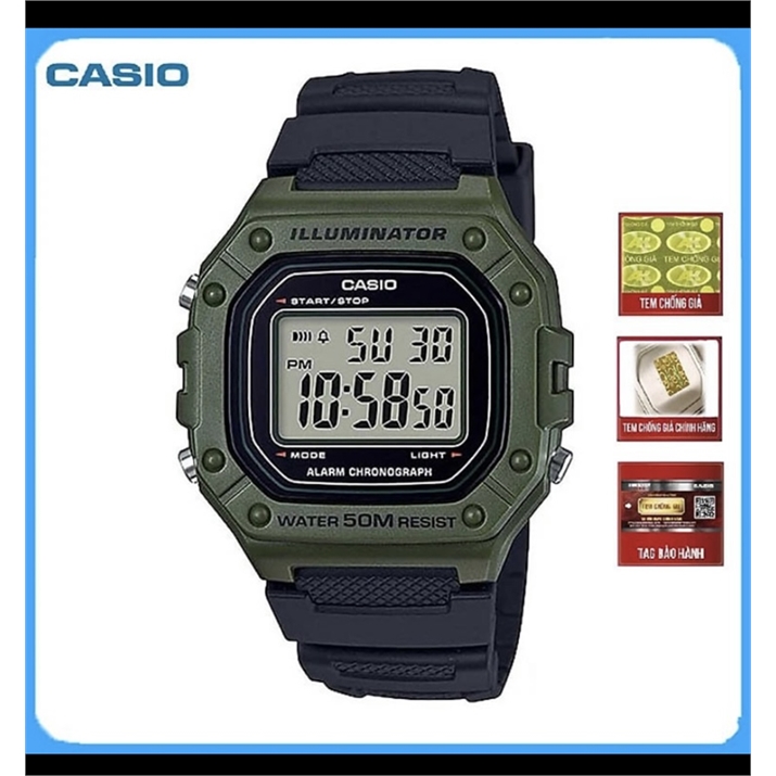 Đồng Hồ Nam Casio Điện Tử W-218H-3AVDF 1