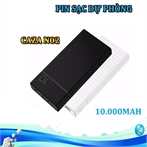 Phụ kiện điện thoại -  Pin sạc dự phòng NO2 - 10.000 mAH có 2 cổng sạc USB..